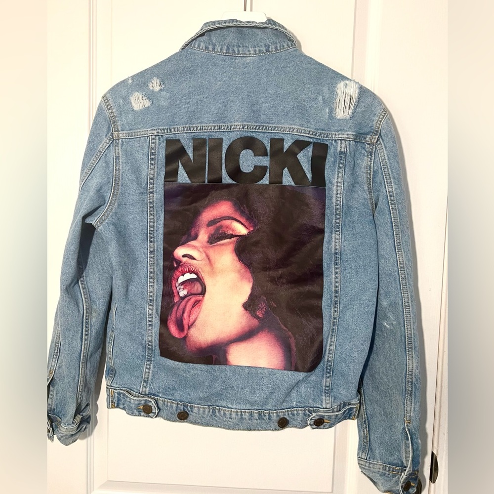 Nicki Minaj Distressed Denim Jacket